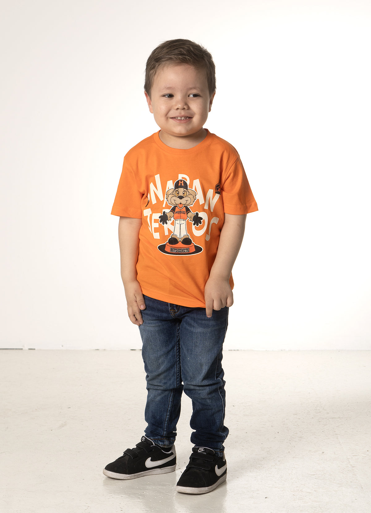 PLAYERA KIDS NARANJA COYOTE