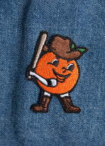 PARCHE NARANJITO CON BOTAS Y SOMBRERO