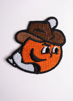 PARCHE NARANJITO CON SOMBRERO
